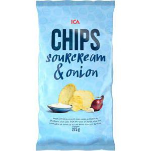 ICA Chips Sourcream & Onion 275g