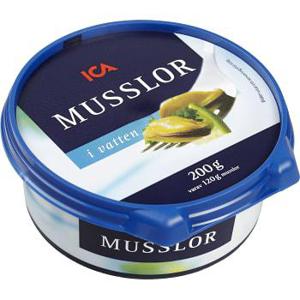 ICA Musslor i vatten 200g