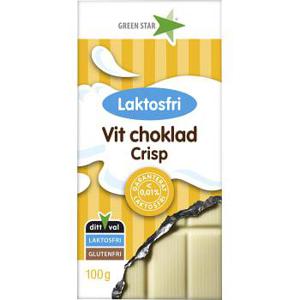 Greenstar Chokladkaka Vit chokladcrisp Laktosfri 100g