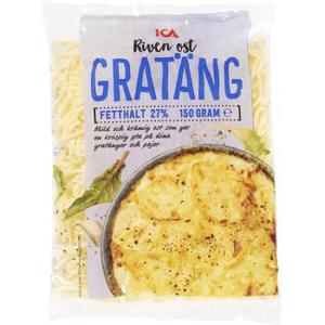 ICA Gratängost Riven 150g