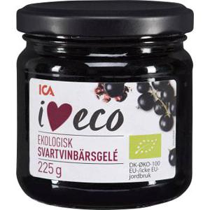ICA I love eco Gelé Svartvinbär Ekologisk 225g