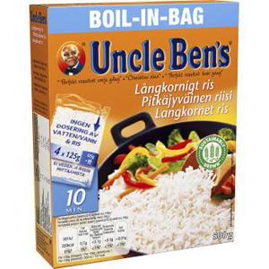 Uncle Bens Boil in bag Långkornigt Ris 500g
