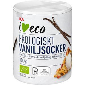 ICA I love eco Vaniljsocker Ekologiskt 100g