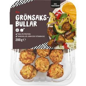 ICA Grönsaksbullar Vegetarisk 200g