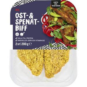 ICA Färdigmat Spenat och ostbiff 2-p 200g