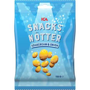ICA Nötter Sourcream & Onion 150g