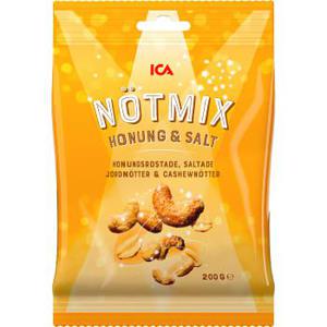 ICA Nötmix Honung & Salt 200g