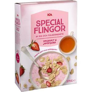 ICA Specialflingor jordgubb och yoghurt 375g