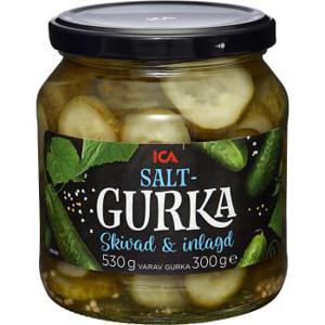 ICA Saltgurka skivad 530g