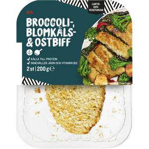 ICA Blomkål & broccolibiffar med ost 200g