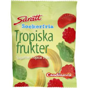 CANDINAVIA Tropiska Frukter Sårätt sockerfria 80g
