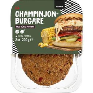 ICA Champinjonburgare Rökig paprika 2x100g 200g
