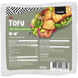 ICA Tofu Soja Basilika 230g