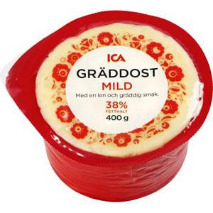 ICA Gräddost 38% Mild 400g