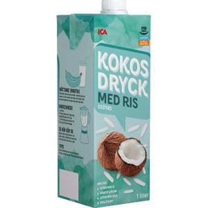 ICA Kokosdryck med ris Laktosfri mjölkfri 1l