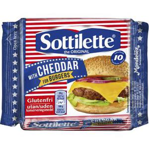 Sottilette Cheddarost Slices 10-p 200g