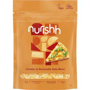 Nurishh Cheddar Mozzarella Riven Vegansk 150g
