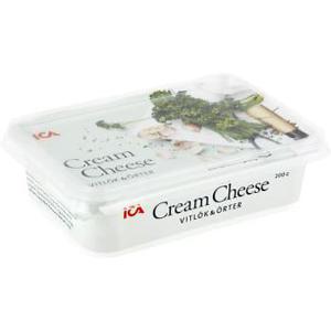 ICA Cream cheese Vitlök & örter 200g