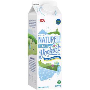 ICA Lättyoghurt Naturell 0,5% 1000g
