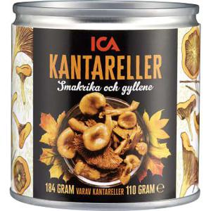 ICA Kantareller i vatten 184g