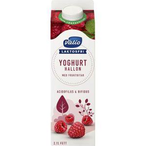 Valio Eila Fruktyoghurt Hallon Laktosfri 2,1% 1l