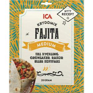 ICA Kryddmix Fajita medium 28g