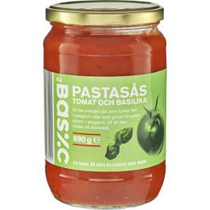 ICA Basic Pastasås Tomat & basilika 690g