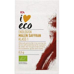 ICA I love eco Saffran Malen Klass 1 0,5g Ekologisk