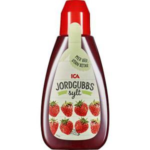 ICA Jordgubbssylt Klämflaska 600g