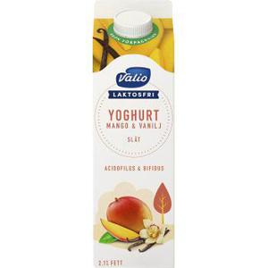 Valio Eila Yoghurt Mango & vanilj Slät Laktosfri 2,1% 1l