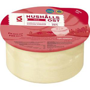 ICA Hushållsost mild 26% ca 1,1kg