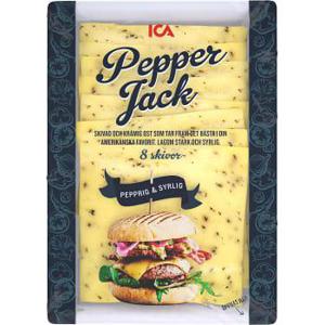 ICA Ost Pepper Jack Skivad 20g 8-p