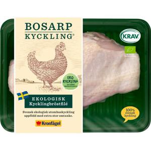 Bosarp Kycklingbröstfilé EKO/KRAV ca 240g