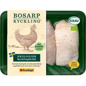 Bosarp Kycklinglårfilé EKO/KRAV ca 400g