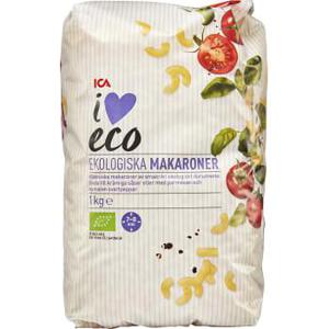 ICA I love eco Makaroner Ekologisk 1kg