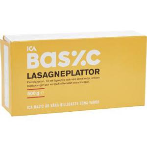 ICA Basic Lasagneplattor 500g