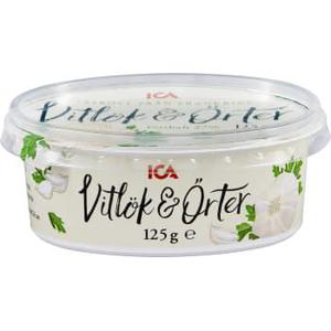 ICA Färskost Vitlök & örter 125g