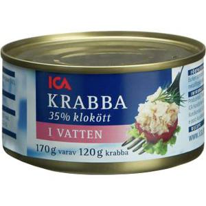 ICA Krabba i vatten 170g