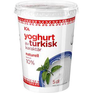 ICA Yoghurt Turkisk naturell 10% 5dl