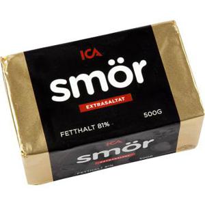 ICA Smör Extrasaltat 81% 500g