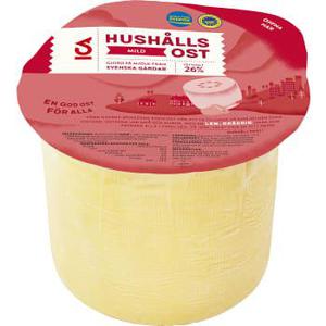ICA Hushållsost mild 26% ca 2,2kg