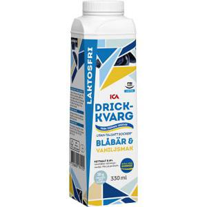 ICA Drickkvarg Blåbär & vanilj Laktosfri 330ml