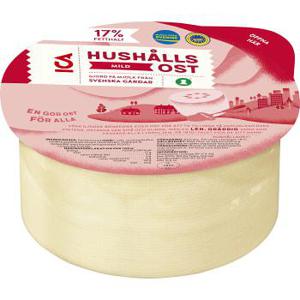 ICA Hushållsost Mild 17% ca 1,1kg