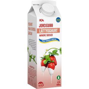 ICA Yoghurt Lätt Jordgubb 0,5% 1kg