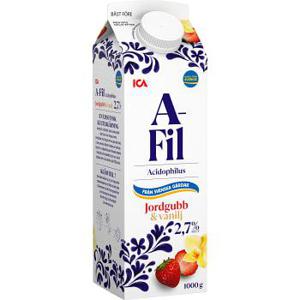 ICA A-fil Jordgubb Vanilj 1000g