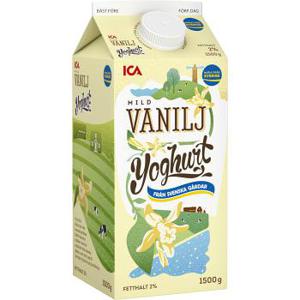 ICA Yoghurt Vanilj Mild 2% 1500g