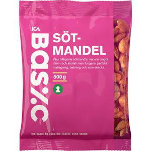 ICA Basic Sötmandel 500g