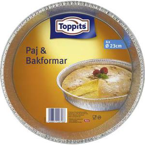 Toppits Paj & bakformar Runda 23cm 4-p