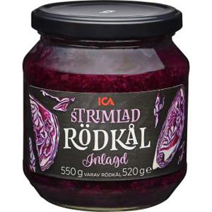ICA Strimlad Rödkål 550g