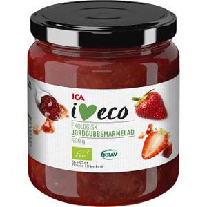 ICA I love eco Jordgubbsmarmelad 400g